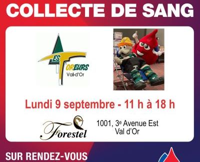 Collecte de sang / Foreurs de Val-d'Or