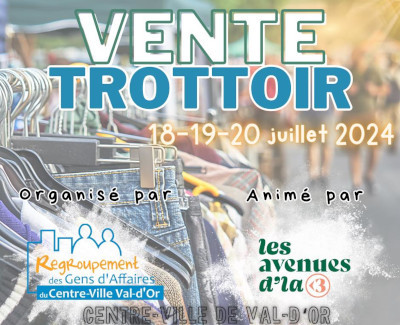 Vente trottoir 
