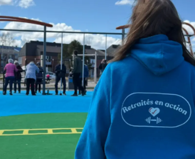 Initiation aux modules d'exercices au parc des Pionniers
